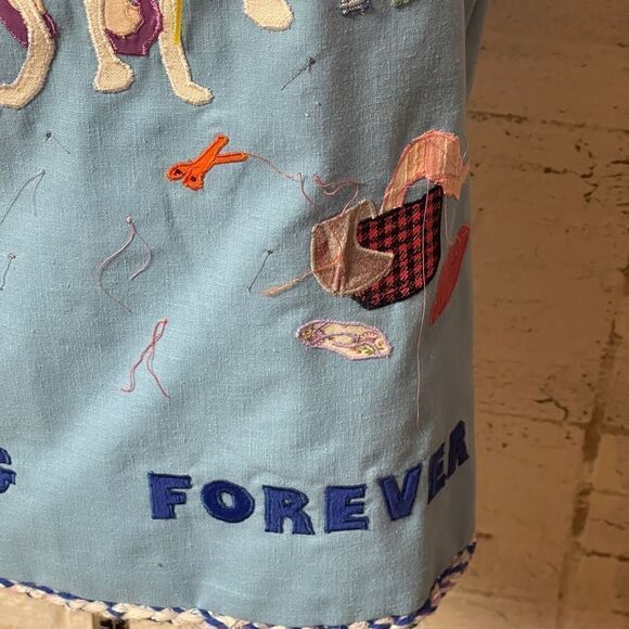 Vintage Original for Solange Patchwork Quilt Vintage 80's Vest Skirt Set Medium - Picture 9 of 16